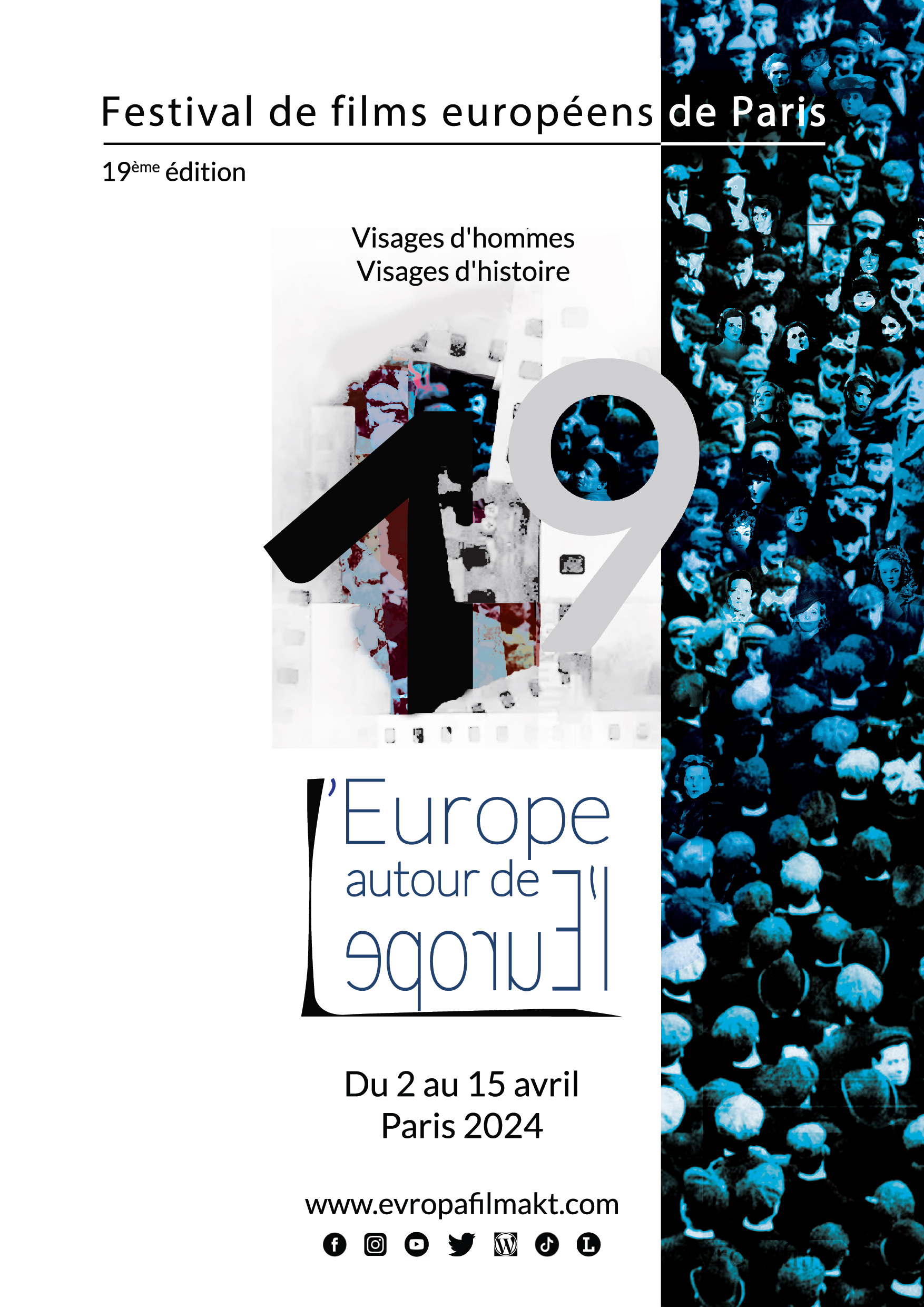 Poster for the Paris European Film Festival 2024.